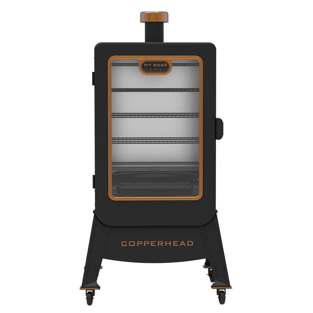 Pit Boss Copperhead 1300 Sq in Vertical Wood Pellet Smoker - Onyx Edition