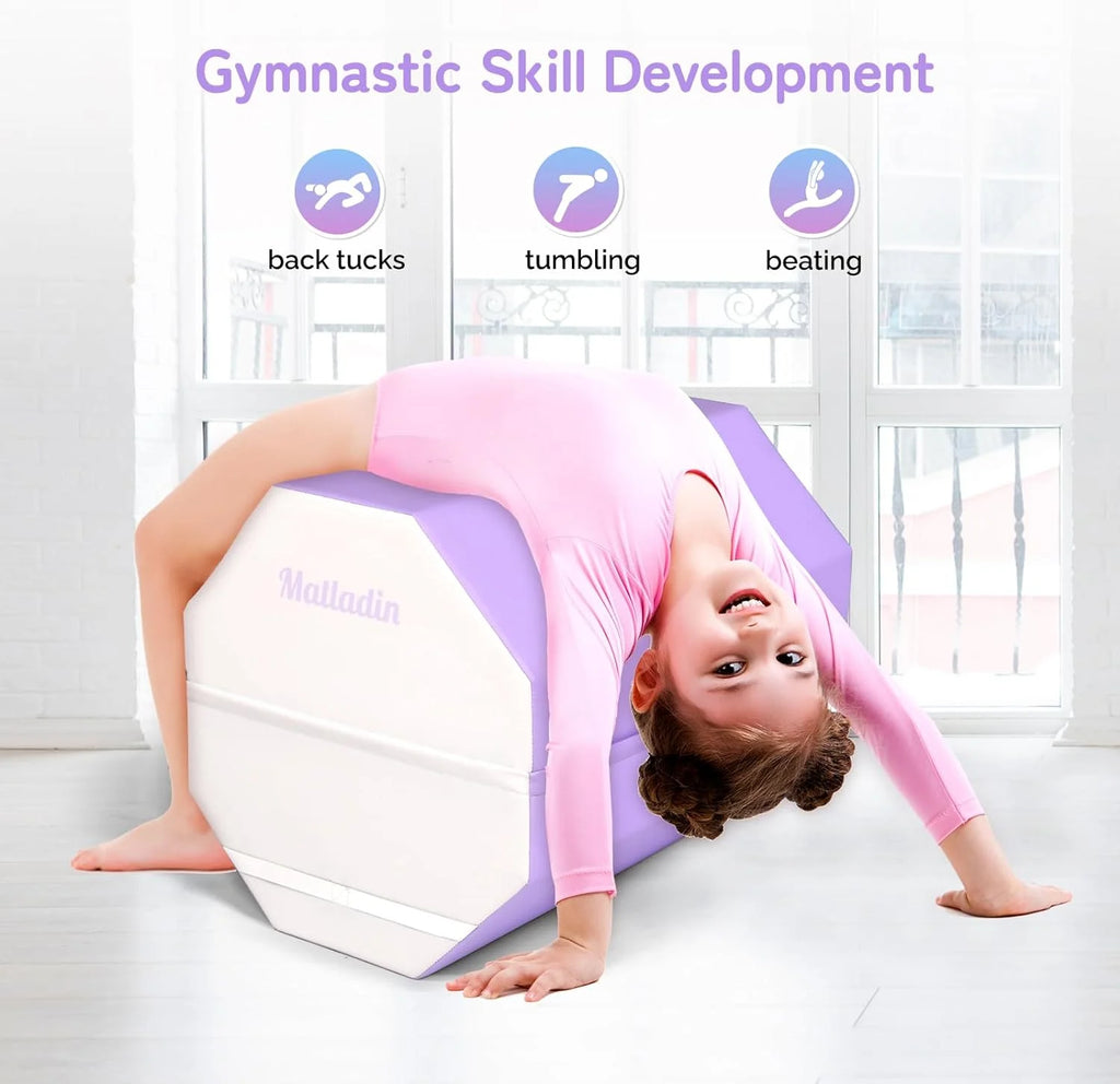 Matladin Octagon Gymnastics Skill Shapes, PVC Pink, 9.7 lb