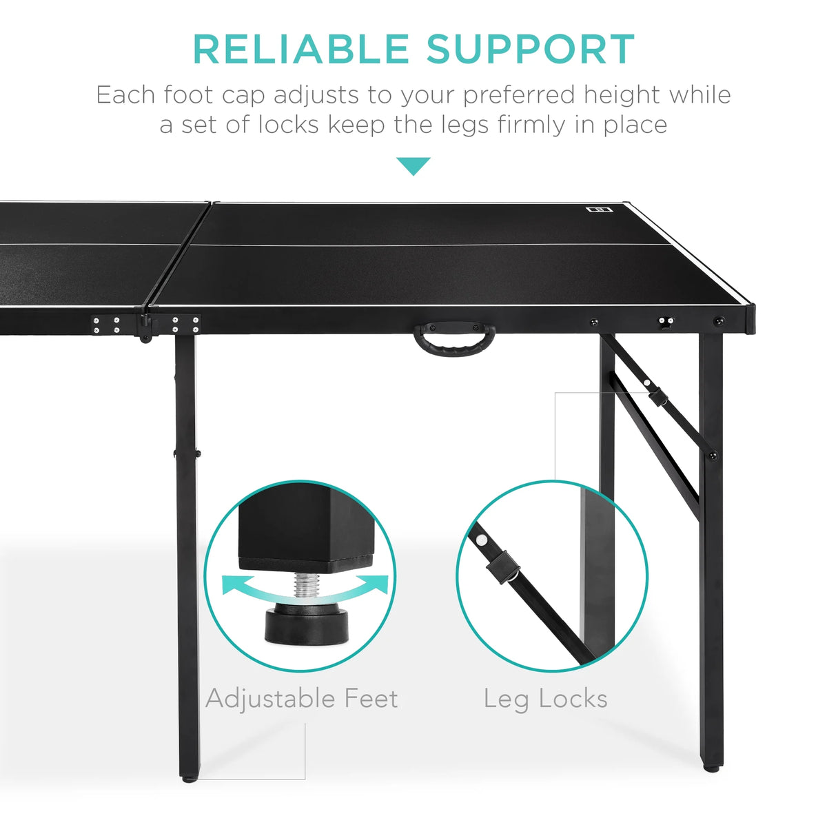 Best Choice Products 6x3ft Portable Ping Pong Table Game Set, Folding Table Tennis w/ 2 Paddles, Balls - Blue