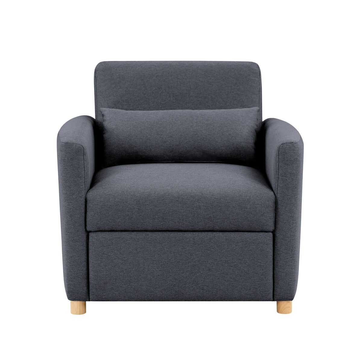 Serta Carly Scandinavian Style Convertible Chair, Ivory Fabric