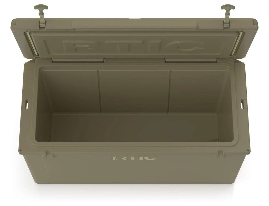 RTIC 145 QT Ultra-Tough Rotomolded Hard-Sided Ice Chest Cooler, White, Fits 195 Cans