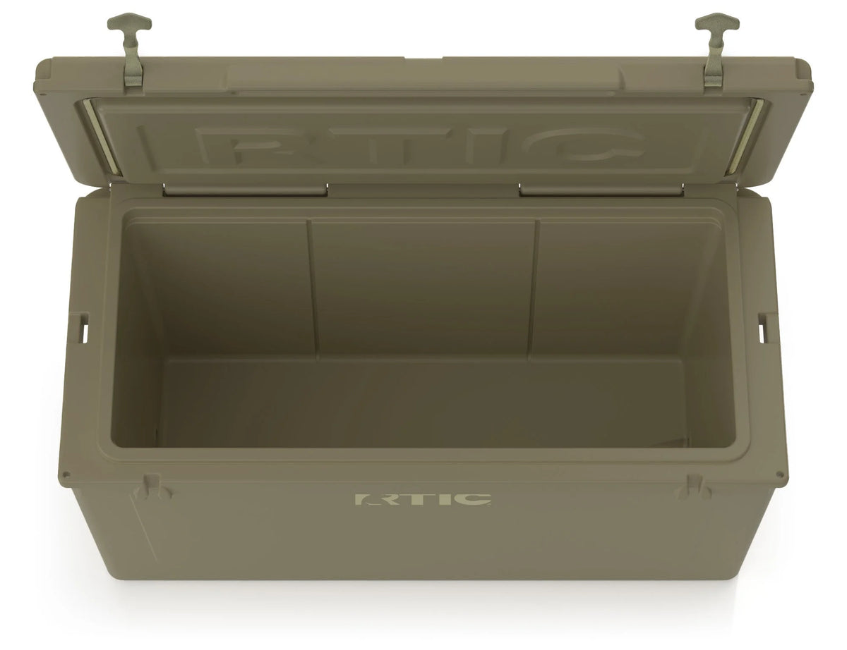 RTIC 145 QT Ultra-Tough Rotomolded Hard-Sided Ice Chest Cooler, White, Fits 195 Cans