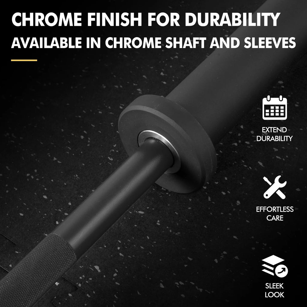 Mikolo 7ft Olympic Barbell, Barbell for Weightlifting and Powerlifting 45lb, Olympic Bar for 1500lbs Capacity, Weight Bar Fit 2 Standard Weights