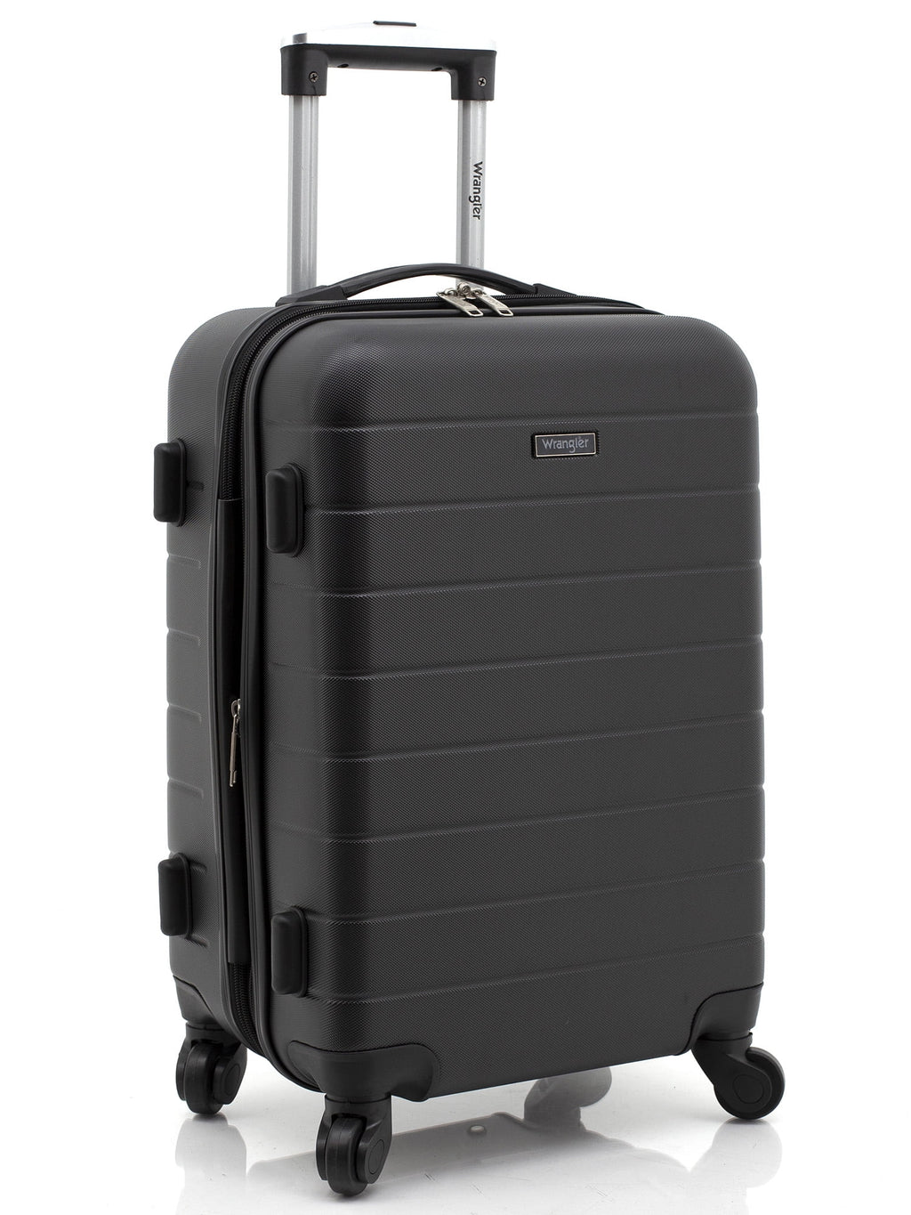 Wrangler 3 Piece Luggage Set with Cup Holder and USB Port, Olive Green