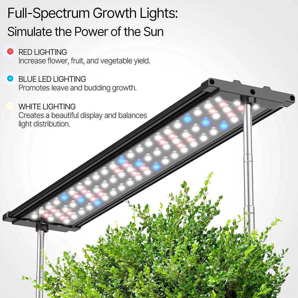 iDOO 20 Pods Hydroponics Growing System, Indoor Herb Garden Planter, Germination Starter Kit