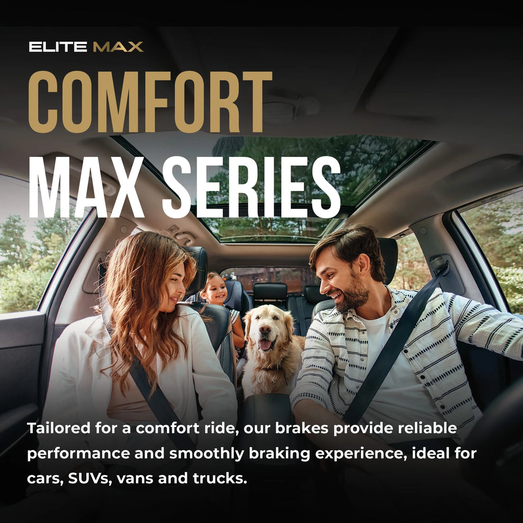 Max Advanced Brakes - Brake Kit for 2018-2020 Chevy Traverse Blazer Buick Enclave FWD 2017-2020 GMC Acadia Front and Rear Replacement Cross Drilled Disc Brake Rotors and Ceramic Brake Pads