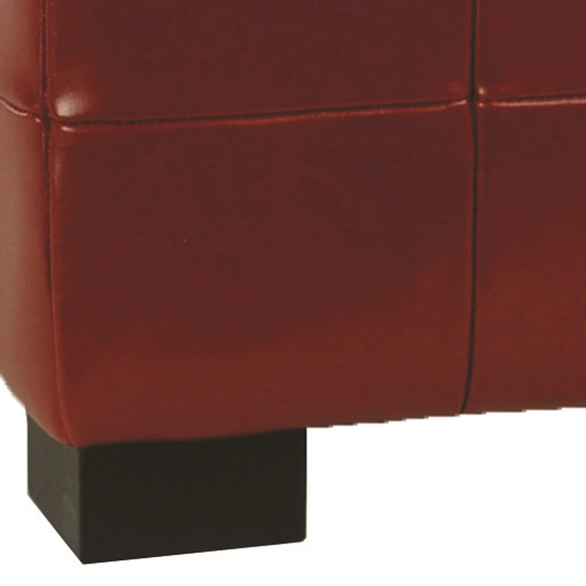 SAFAVIEH Small Manhattan Rustic Tufted Storage Bench, Brown