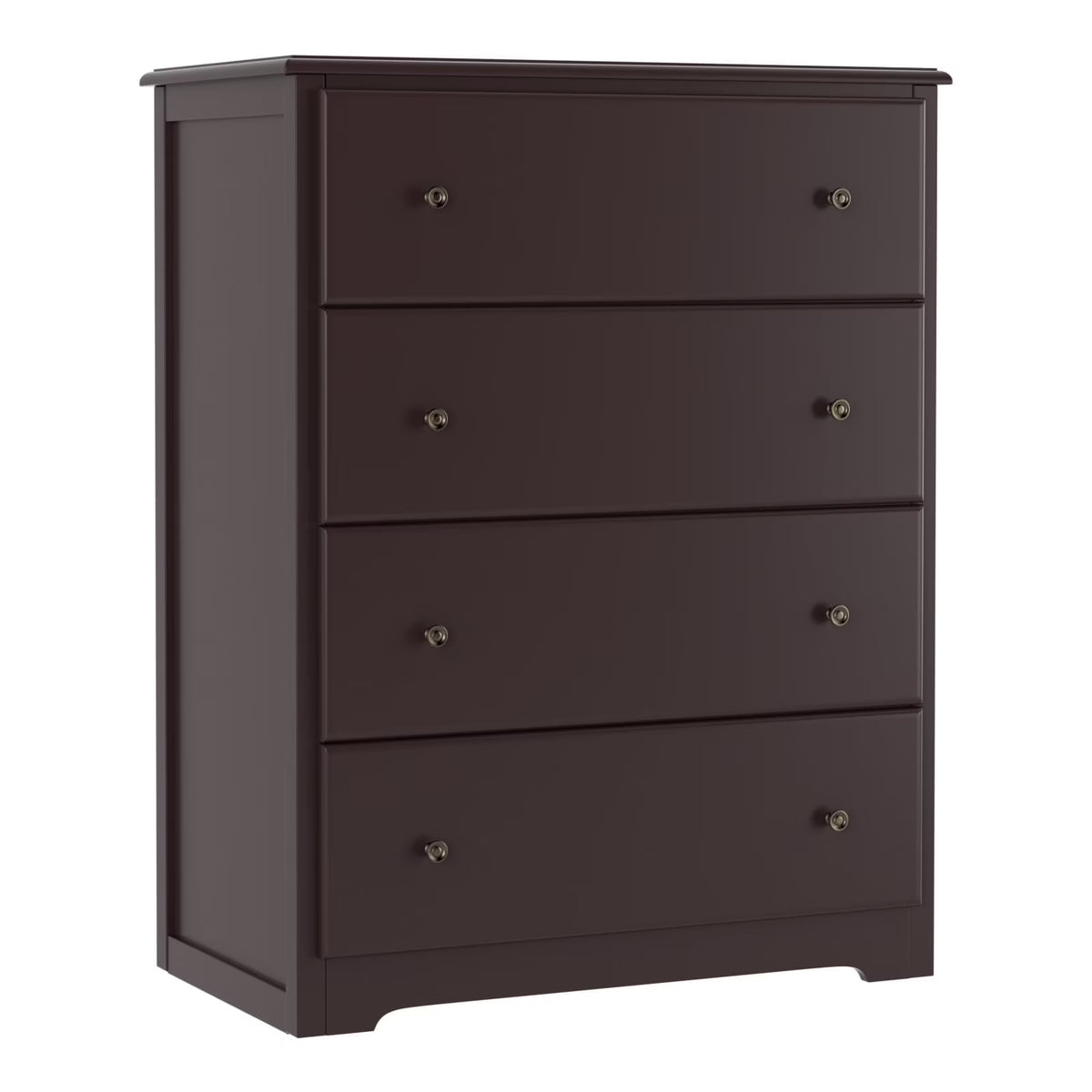 Homfa Dresser Chest, Modern Chest Organizer with 4 Drawers for Bedroom, White Finish