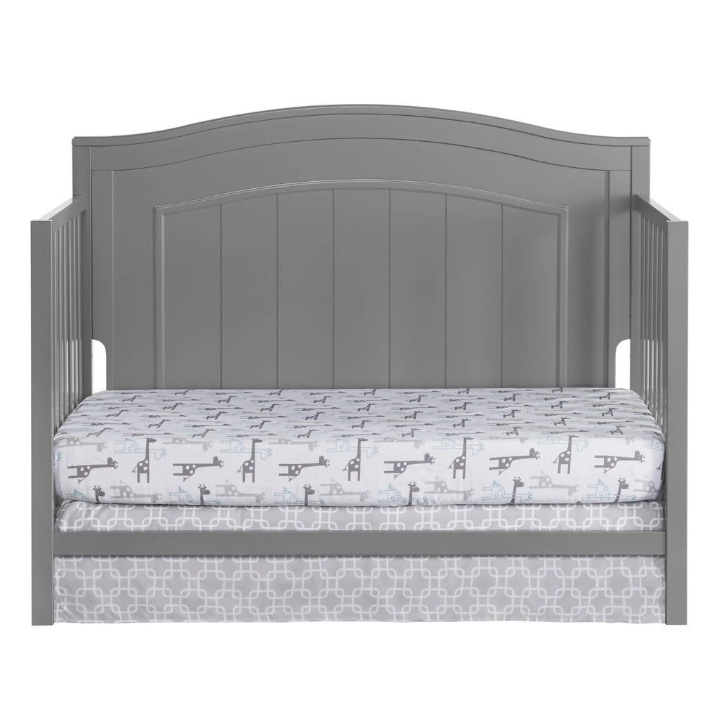 Oxford Baby North Bay 4-in-1 Convertible Crib, Snow White, GREENGUARD Gold Certified, Wooden Crib