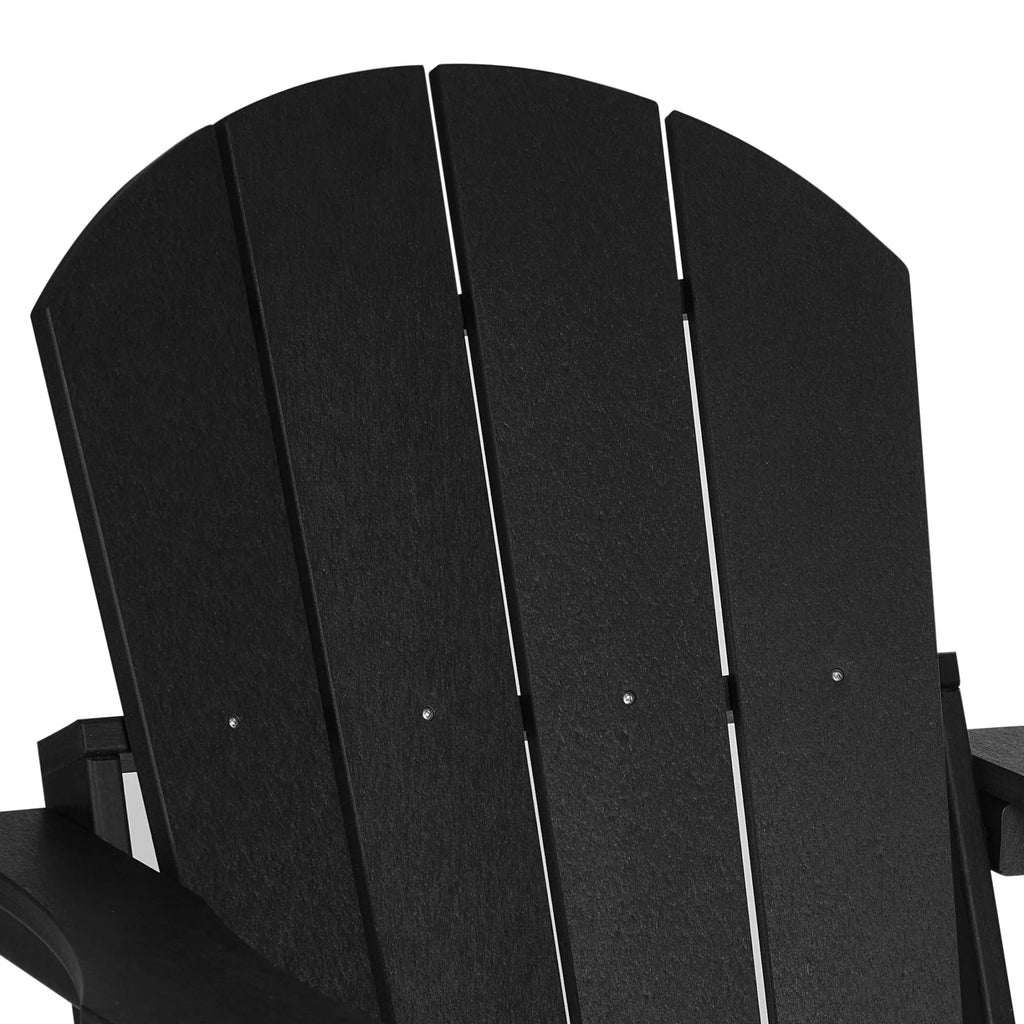 Westintrends Outdoor Folding HDPE Adirondack Chair, Patio Seat, Weather Resistant, Dark Brown