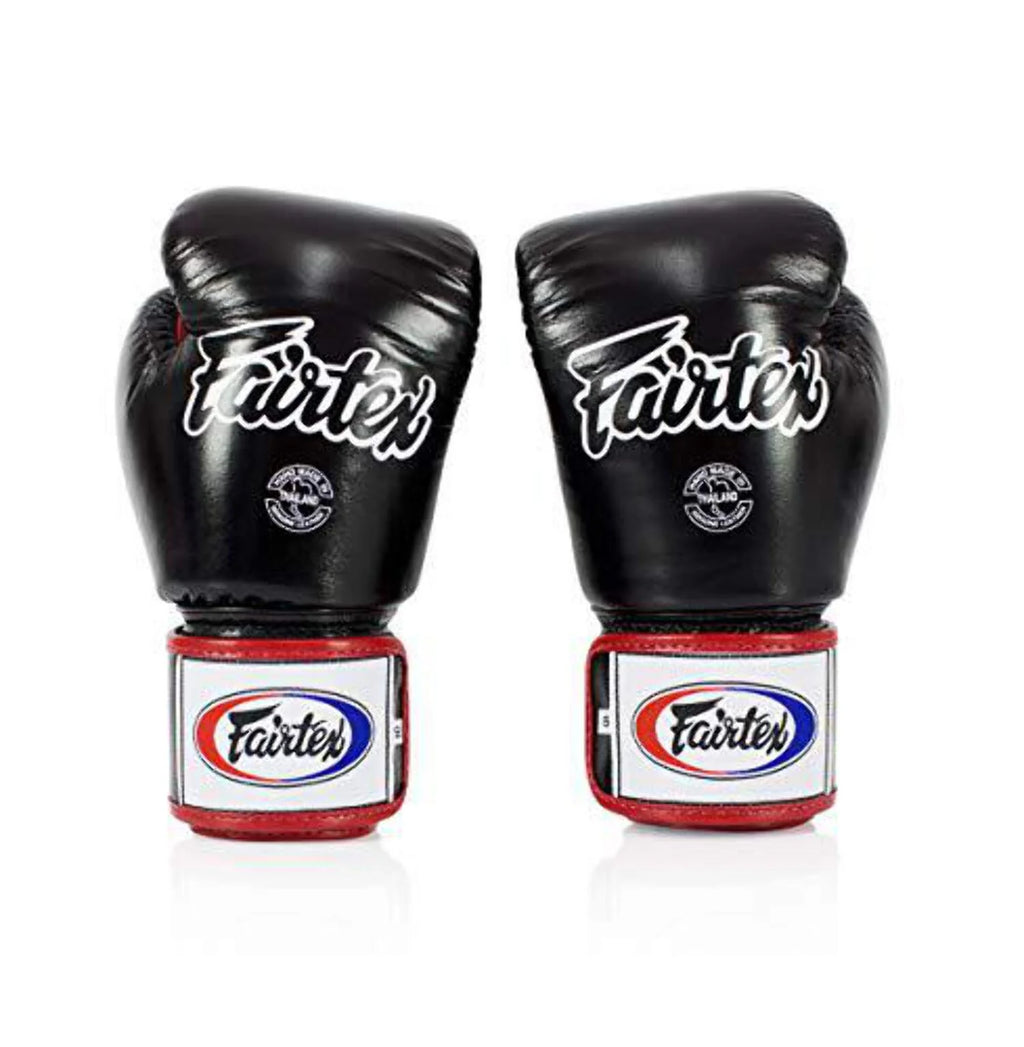 Fairtex BGV1 Black/White/Red Muay Thai Boxing Glove