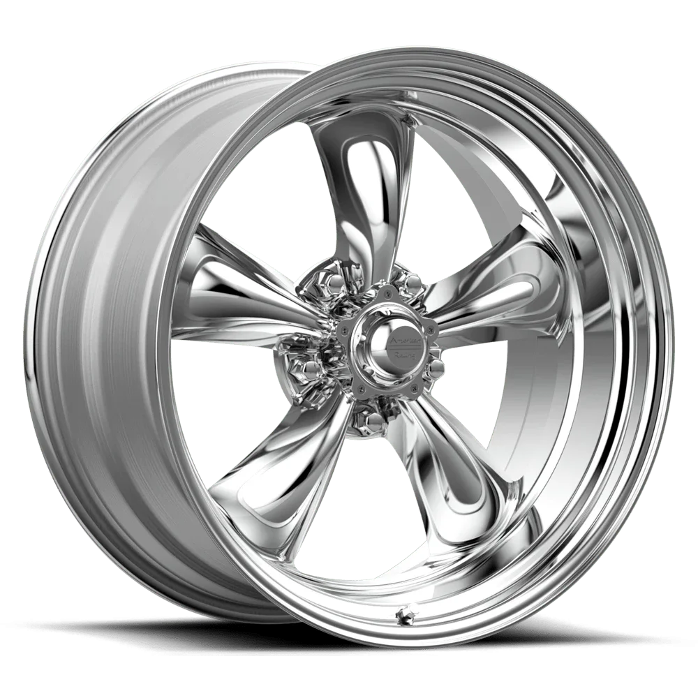 American Racing Vintage Aluminum Rim VN515 TORQ THRUST II 1 PC 15X8in Polished Finish, VN5155863