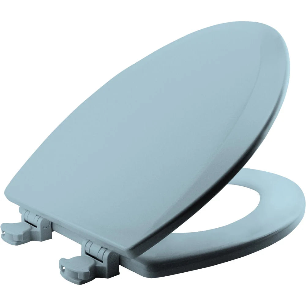 Bemis Elongated Enameled Wood Toilet Seat in White with Easy?Clean? Hinge
