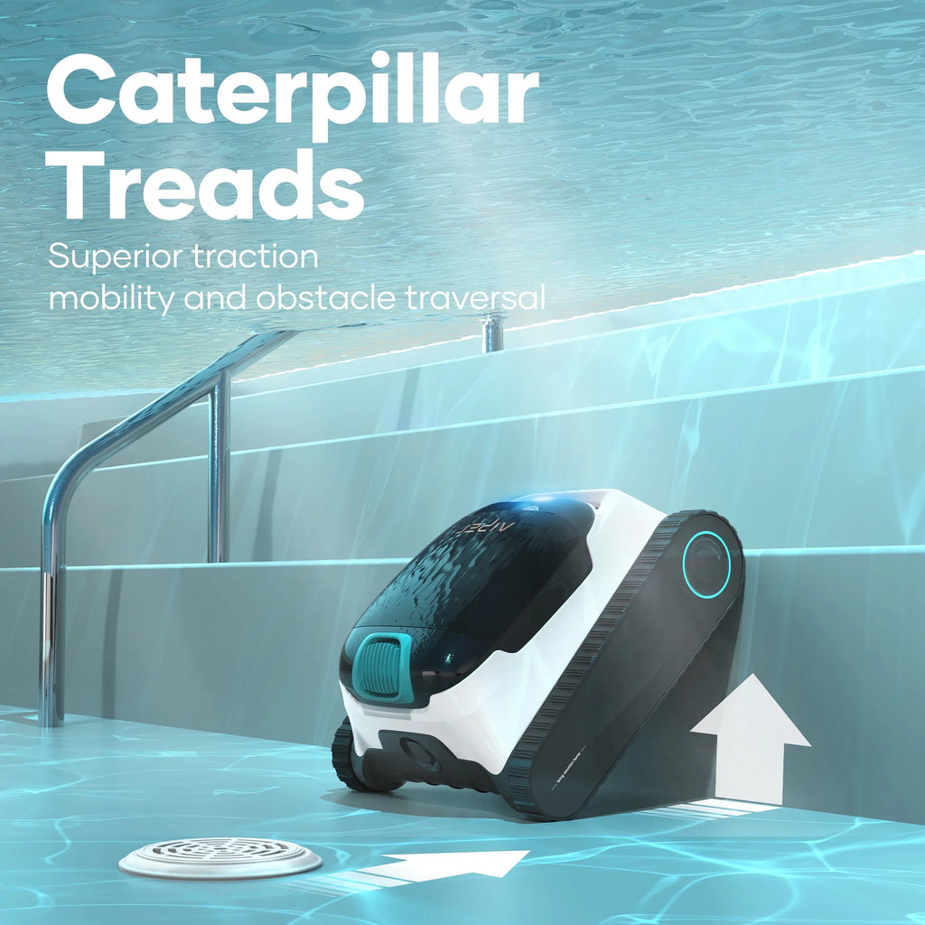 AIPER Scuba N1 Robotic Pool Vacuum Cleaner, Cordless, 2 Extra Brushes, For Inground Pools