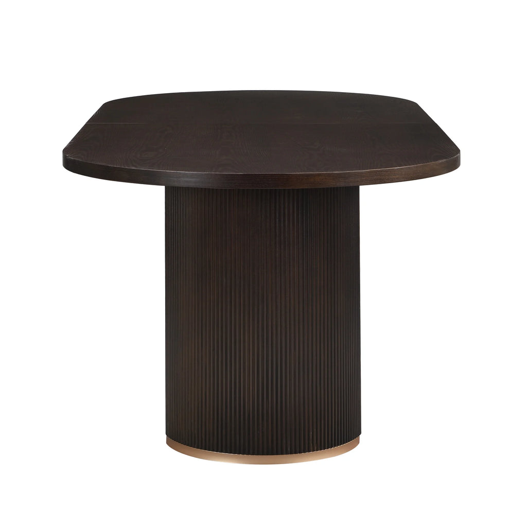 Christopher Knight Home Minimalist 88 Oval Dining Table for 4-6, Espresso