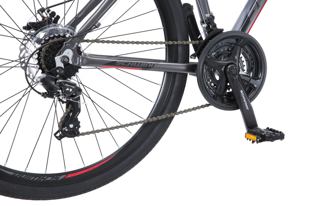 DSB Hybrid Bike, 700c wheels, 21 speeds, mens frame, grey