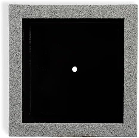 PolyStone Monterray Modern Outdoor/Indoor Square Planter, 23" L x 23" W x 19" H, Lightweight, Heavy Duty, Weather Resistant, Polymer Finish, Commercial Grade and Residential (Concrete Gray)
