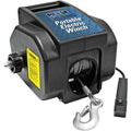 Reese Towpower Portable Electric Winch, Steel Cable, Black