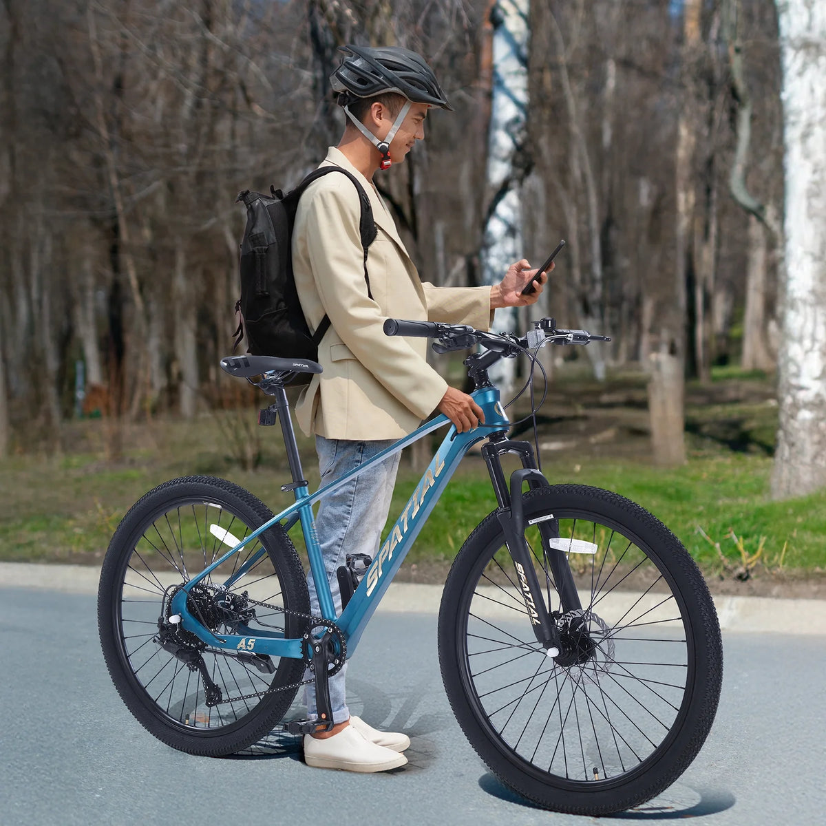 SPATIAL 24/26/27.5/29 inch Mountain Bike,8/21 Speed Lightweight Aluminum Magensium Frame Mountain Bicycle,Fits Men Women Teenagers Adult Disc Brake MTB Bicycle