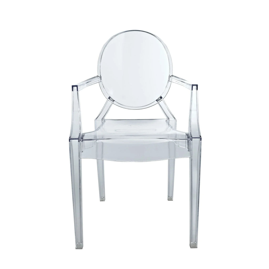 Modway Casper Miniature Chair in Clear,  3.5"l x 3.5"w x 6.5"h"