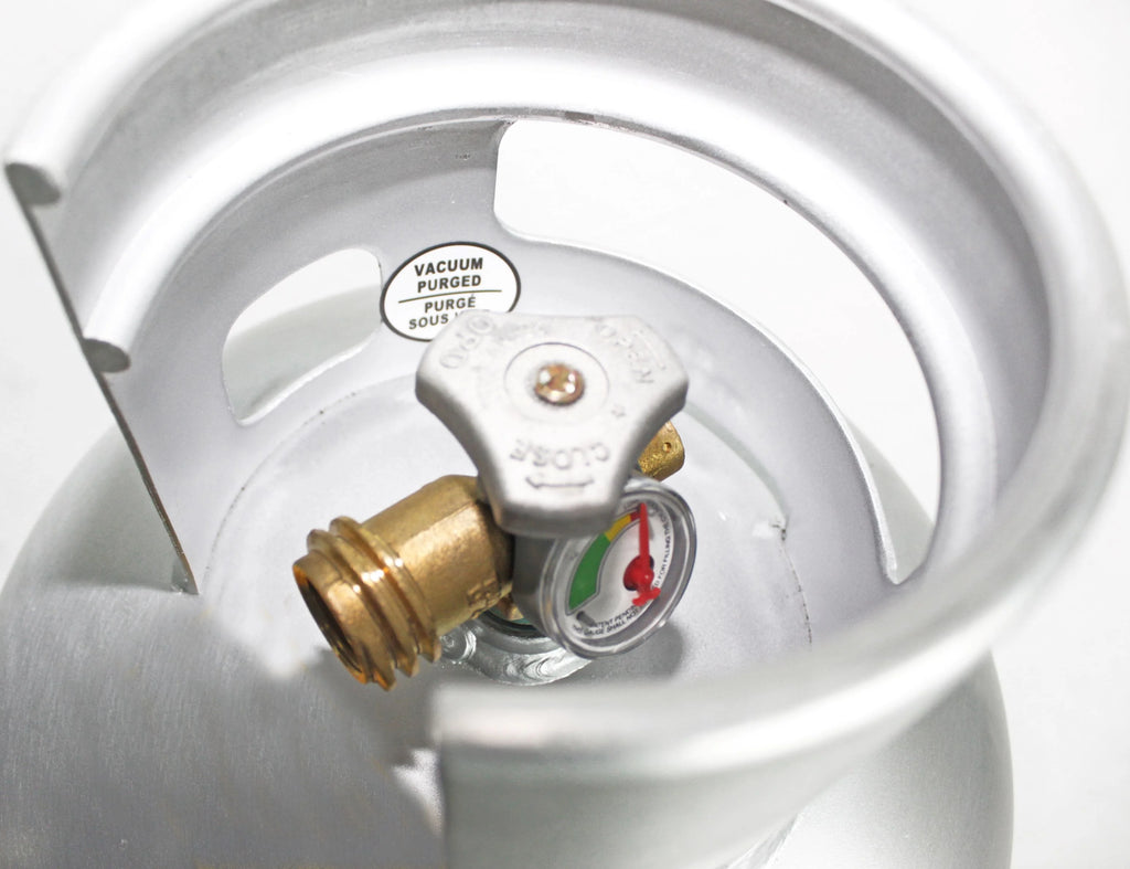 Flame King 5LB Aluminum Propane Tank with Gauge & OPD Valve, Corrosion-Resistant and Rust-Free
