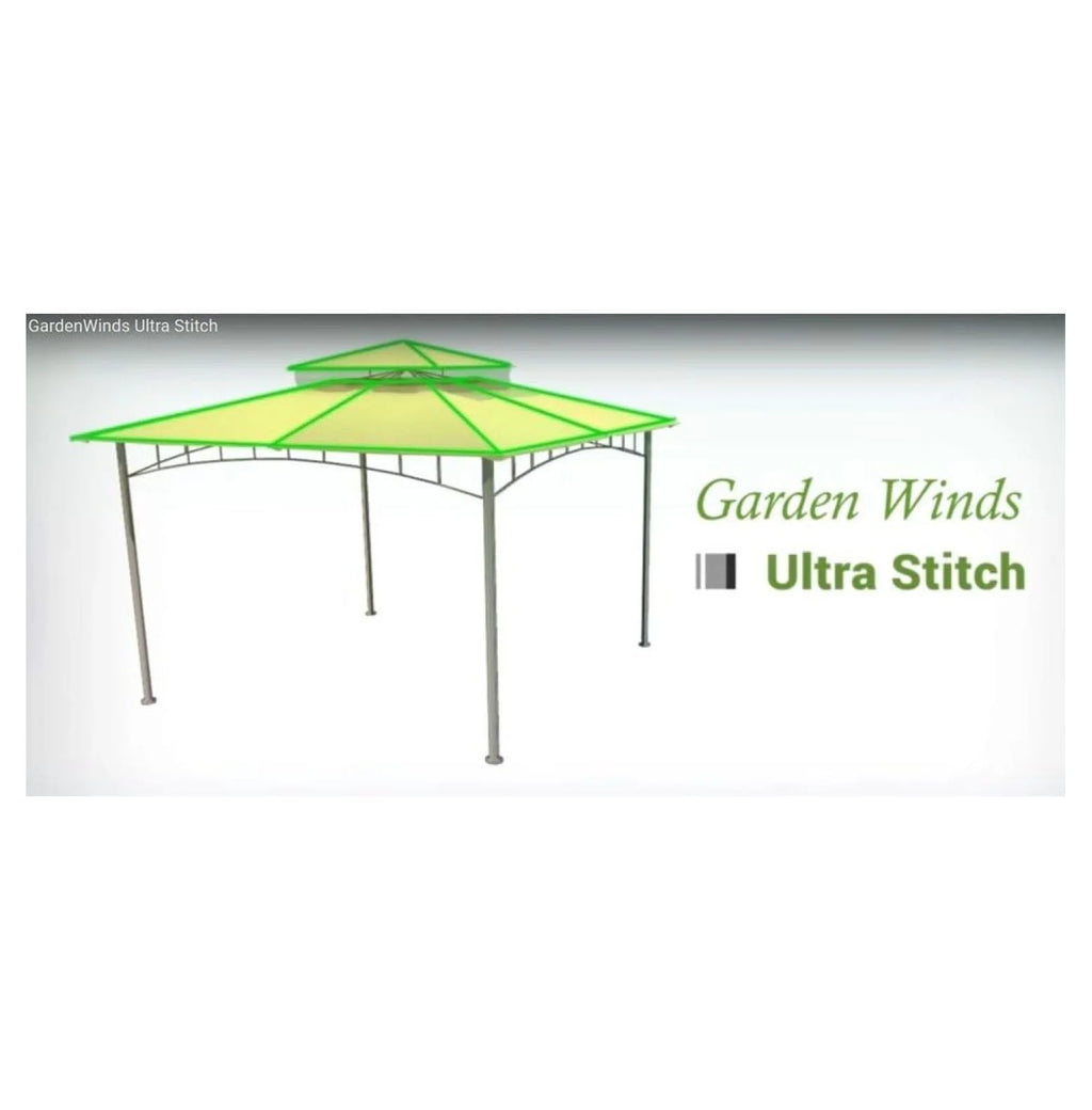 Madaga Gazebo Replacement Canopy - RipLock 350 Nutmeg - 10x10 - Outdoor Patio Cover