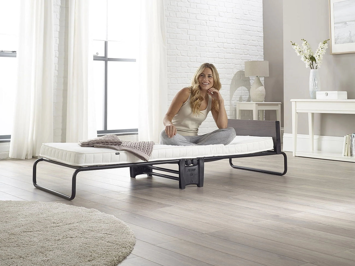 Jay-Be Inspire Folding Bed with Micro e-Pocket Spring Mattress and Headboard, Twin,