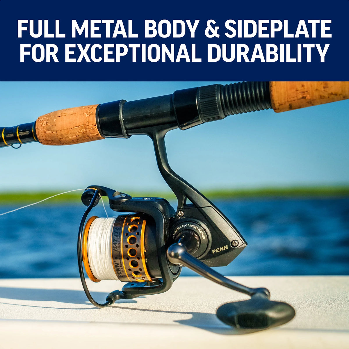PENN Battle? II Spinning Reel, 5000 Size Fishing Reel