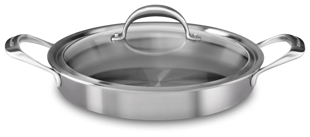 KitchenAid 5-ply Copper Core 3.5-Quart Braiser with Lid (KC2C35BRST)
