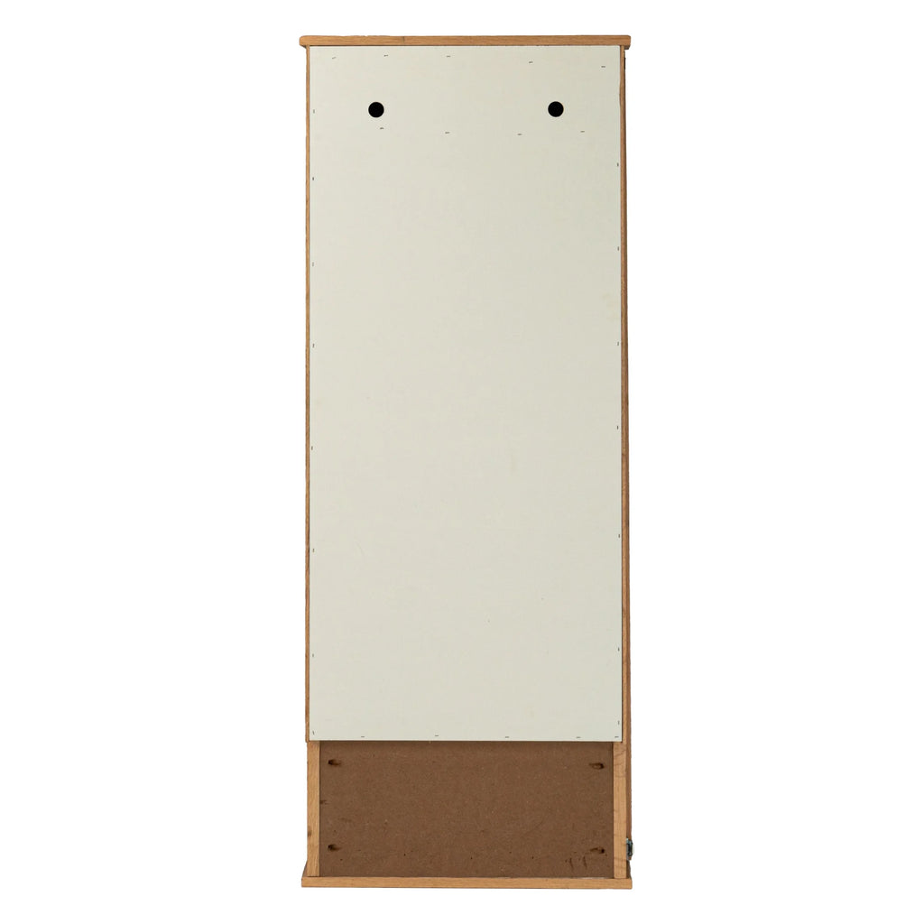 Household Essentials Iron n Fold Wall Ironing Board Cabinet, Built-In Ironing Board, Sturdy MDF, Melamine Cabinet, 7 Height Settings, Mounts Securely to Wall, Includes Pad with Cover, White