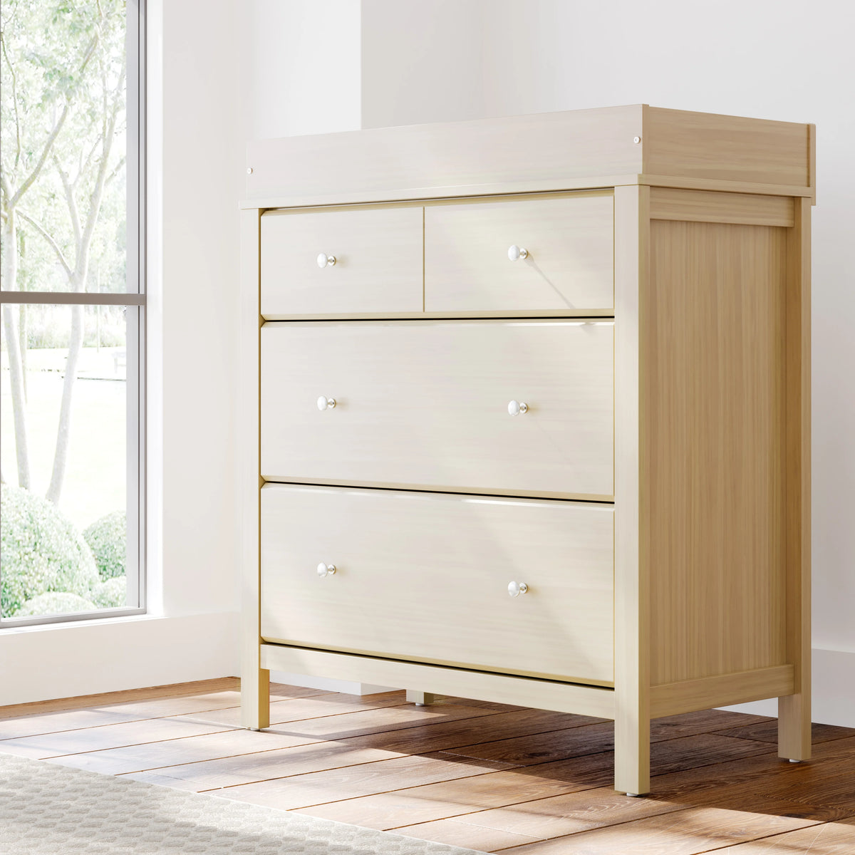 Storkcraft Horizon 3 Drawer Infant Changing Table Dresser, White