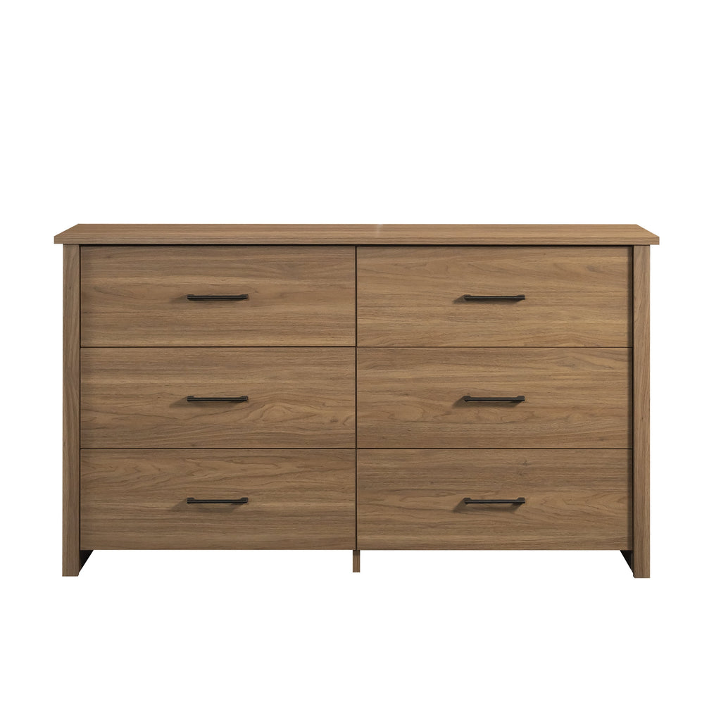 Mainstays Hillside 6-Drawer Dresser, Soft White Finish