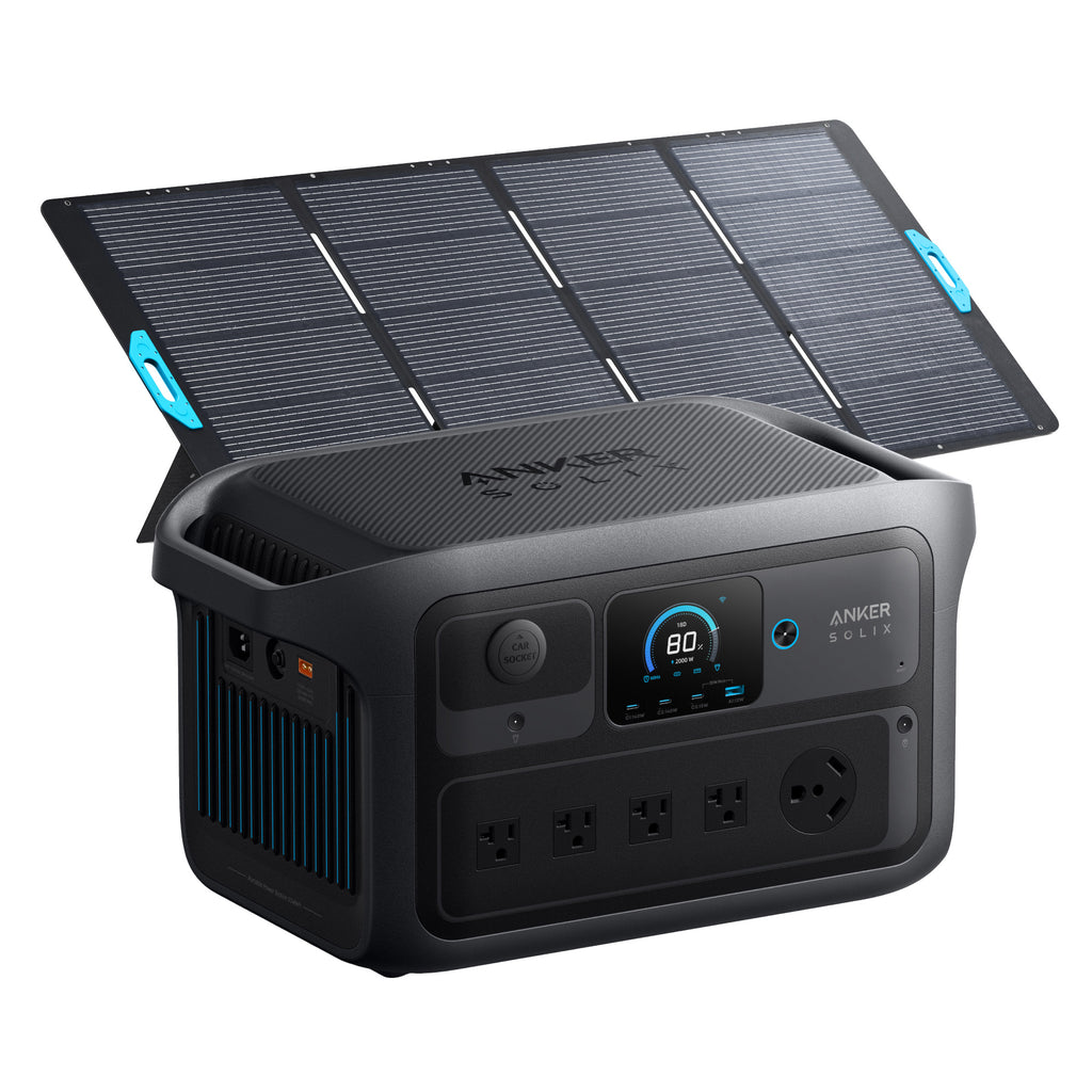 Anker SOLIX C2000X Gen 2 Portable Power Station with 400W Solar Panel