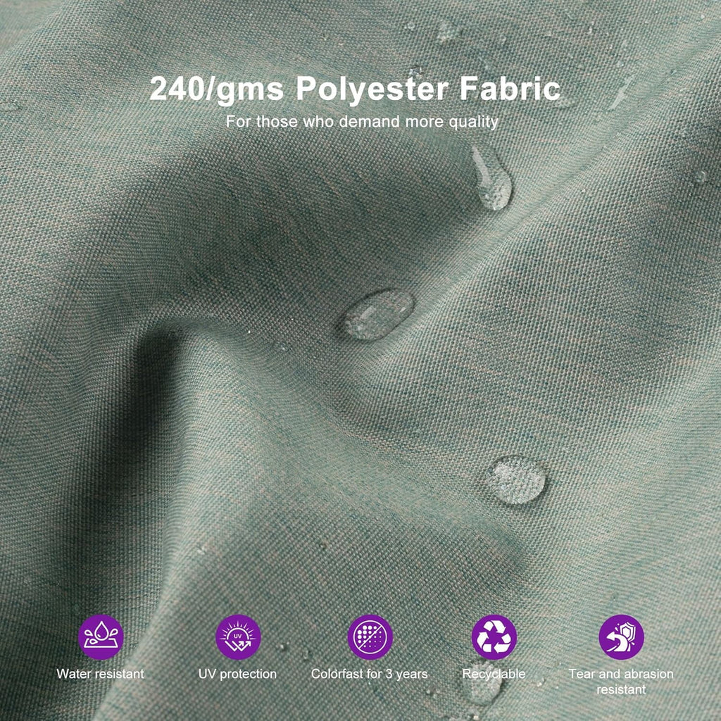 PURPLE LEAF Outdoor Cantilever Umbrella 10' X 13' Rectangle Umbrella Large Patio Umbrella Windproof Heavy Duty Hanging Offset Umbrella for Garden Outdoor Pool, Dark Grey