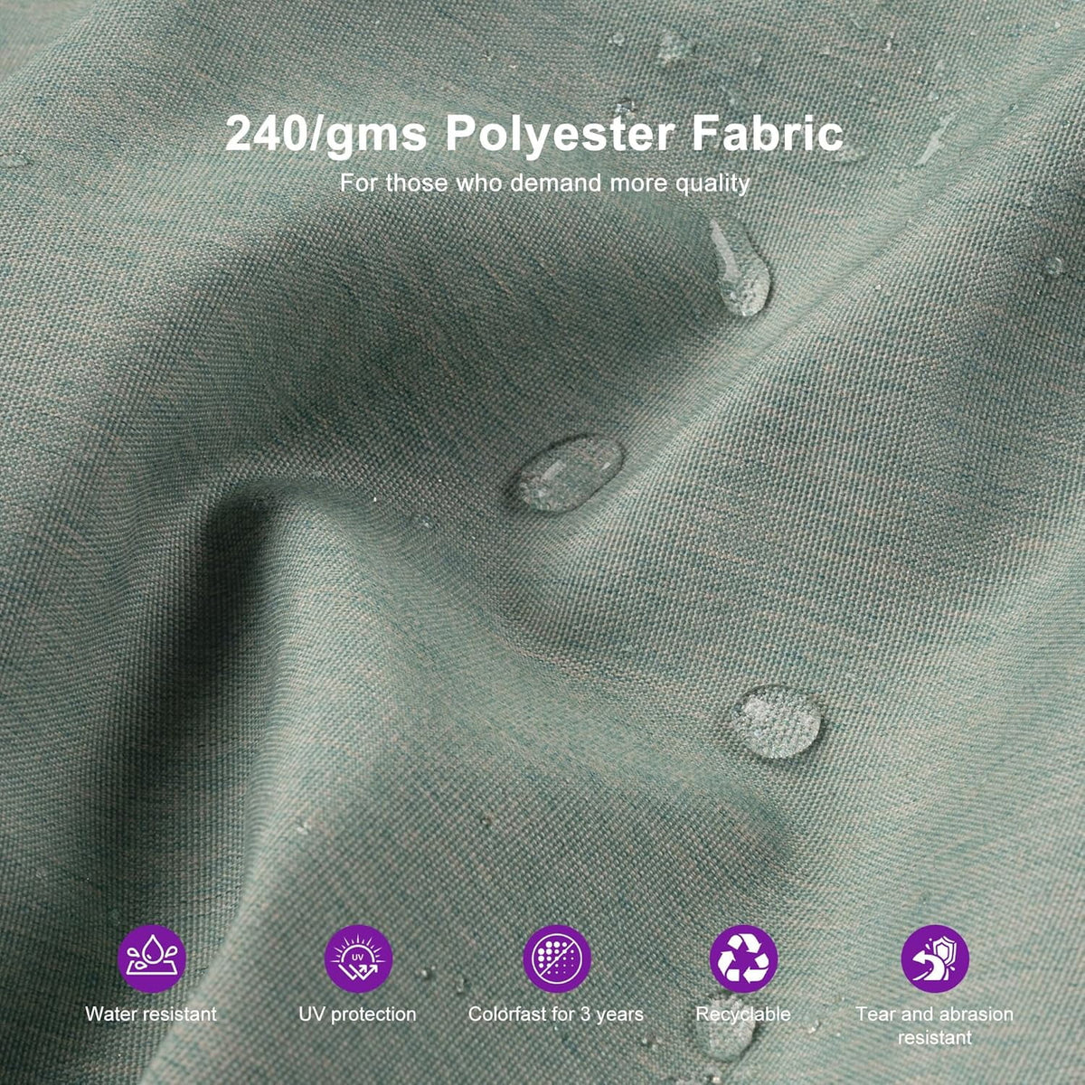 PURPLE LEAF Outdoor Cantilever Umbrella 10' X 13' Rectangle Umbrella Large Patio Umbrella Windproof Heavy Duty Hanging Offset Umbrella for Garden Outdoor Pool, Dark Grey