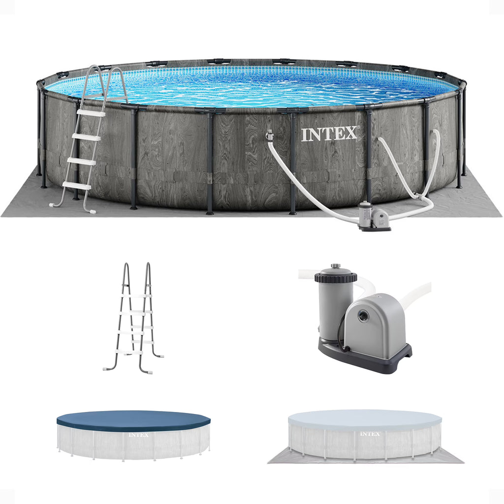 Intex 16Ft X 8Ft X 42In Prism Frame Rectangular Pool Set