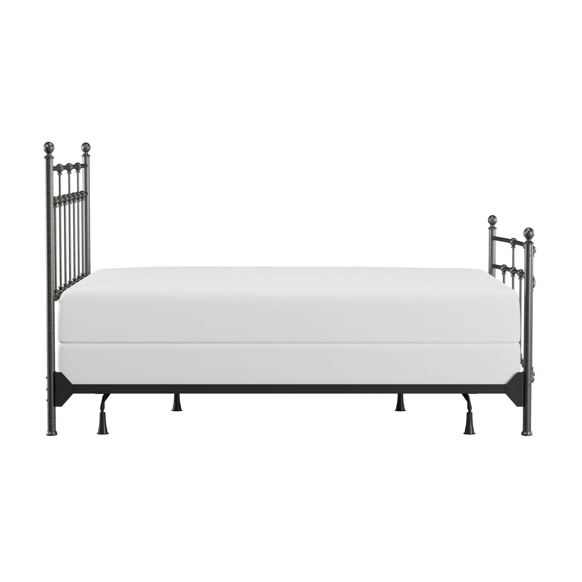 Hillsdale Furniture Providence Metal Full Bed with Spindle and Casting Design, Antique Bronze