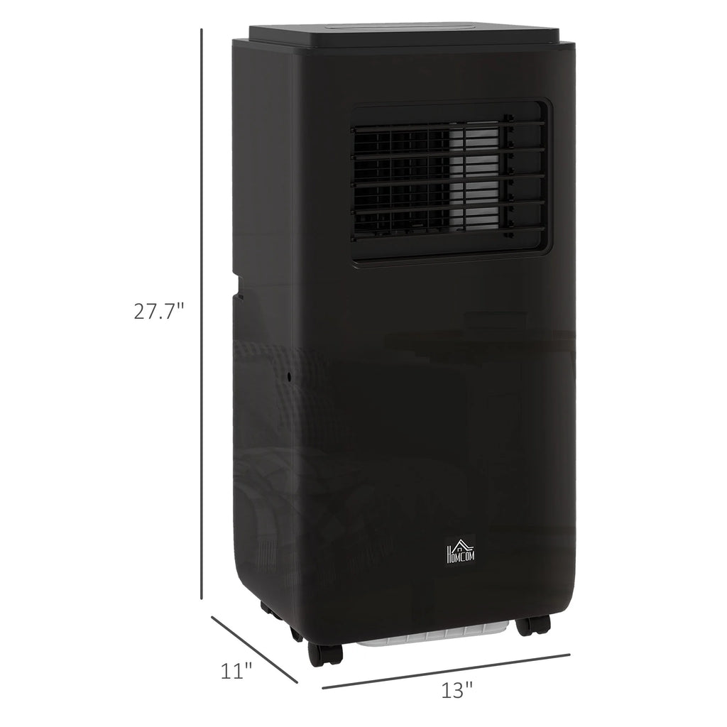 HOMCOM 8000 BTU 344 Sq Ft Portable Air Conditioner, Black