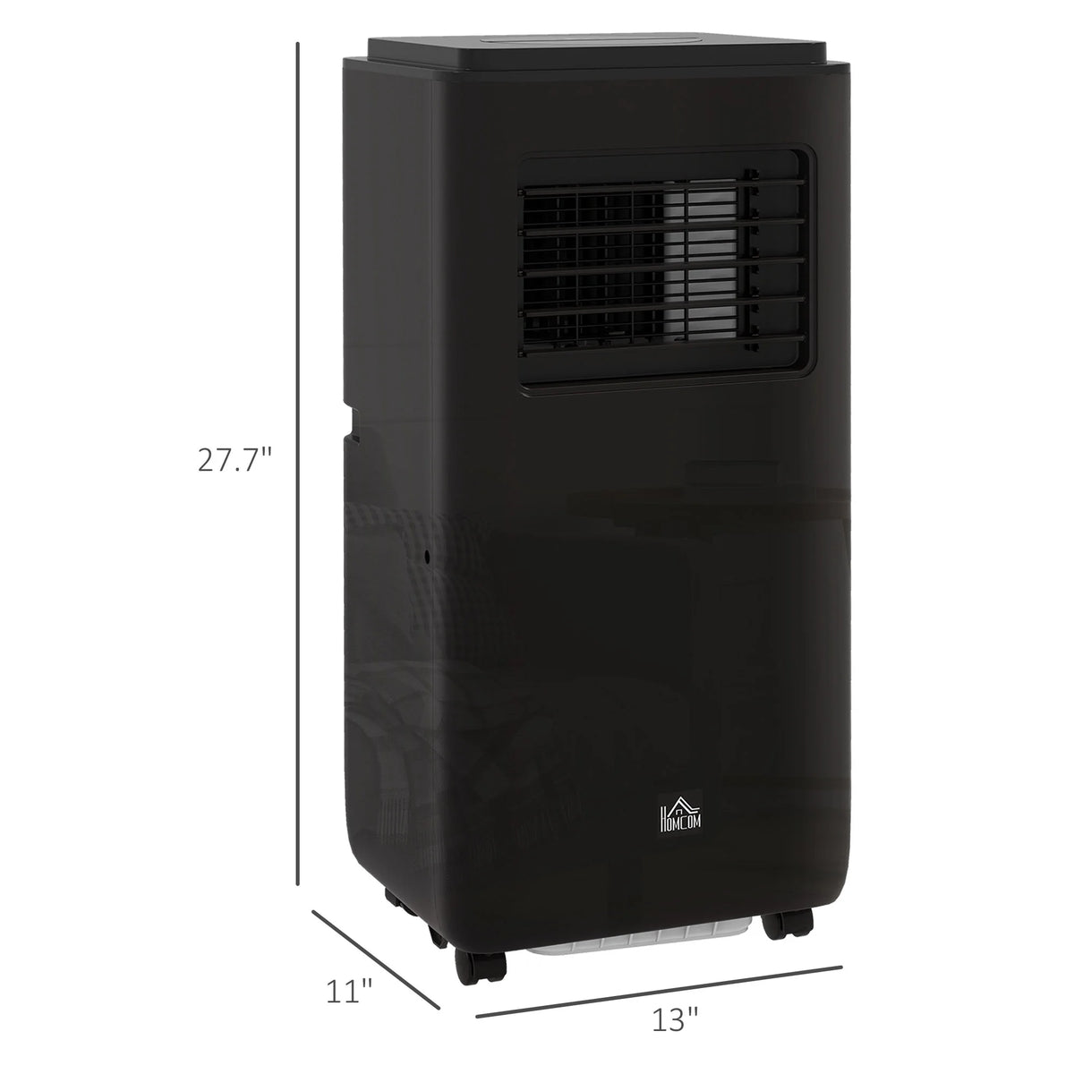HOMCOM 8000 BTU 344 Sq Ft Portable Air Conditioner, Black