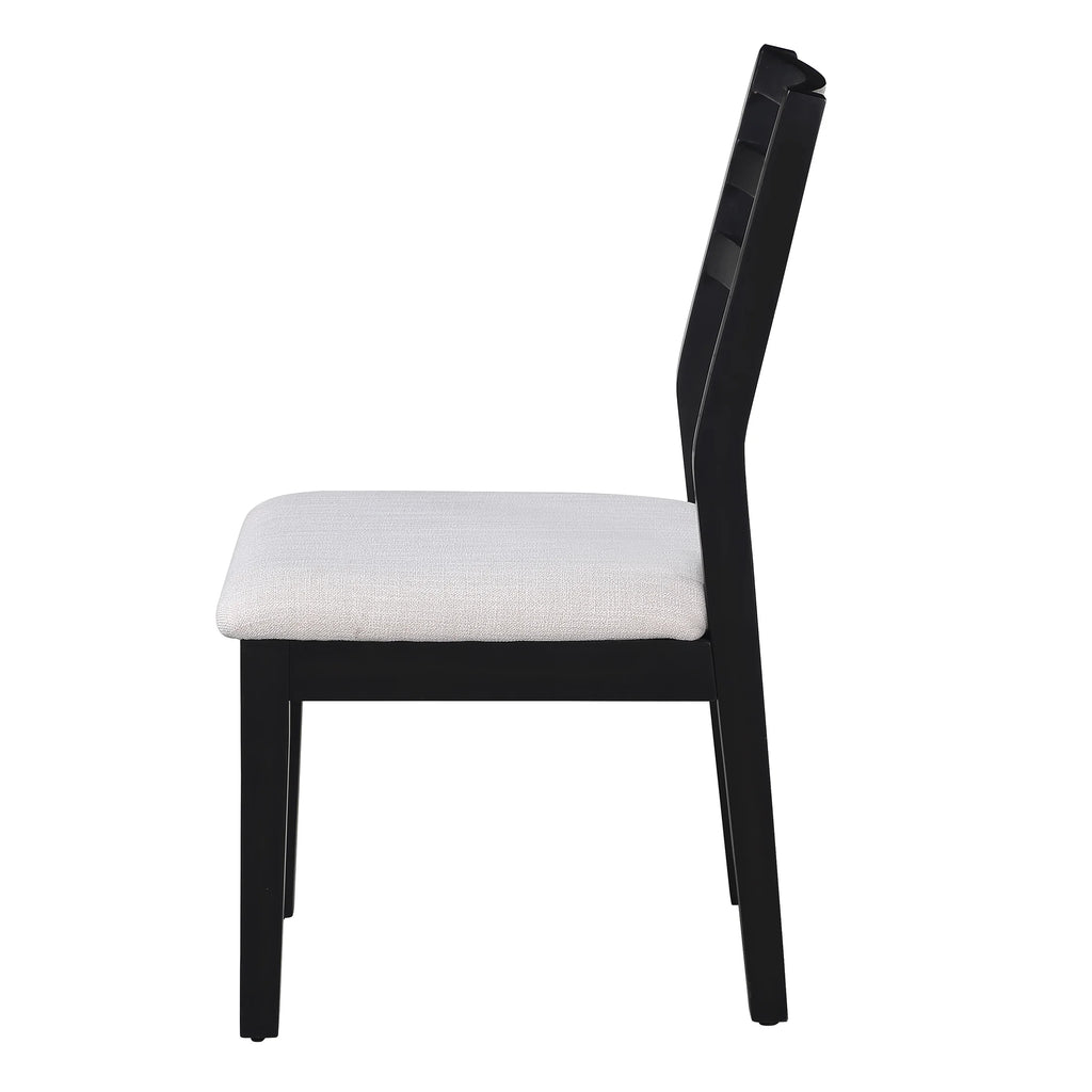 Better Homes & Gardens Ezra Dining Room Chair 2 Pack, Walnut and Cream Fabric Color