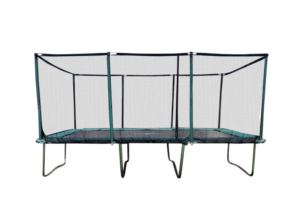 Galactic Xtreme 10x17 FT Outdoor Rectangle Trampoline with Net Enclosure 750Lbs Heavy Weight Jumping Capacity - Outdoor Gymnastics Trampolines for Adults and Kids