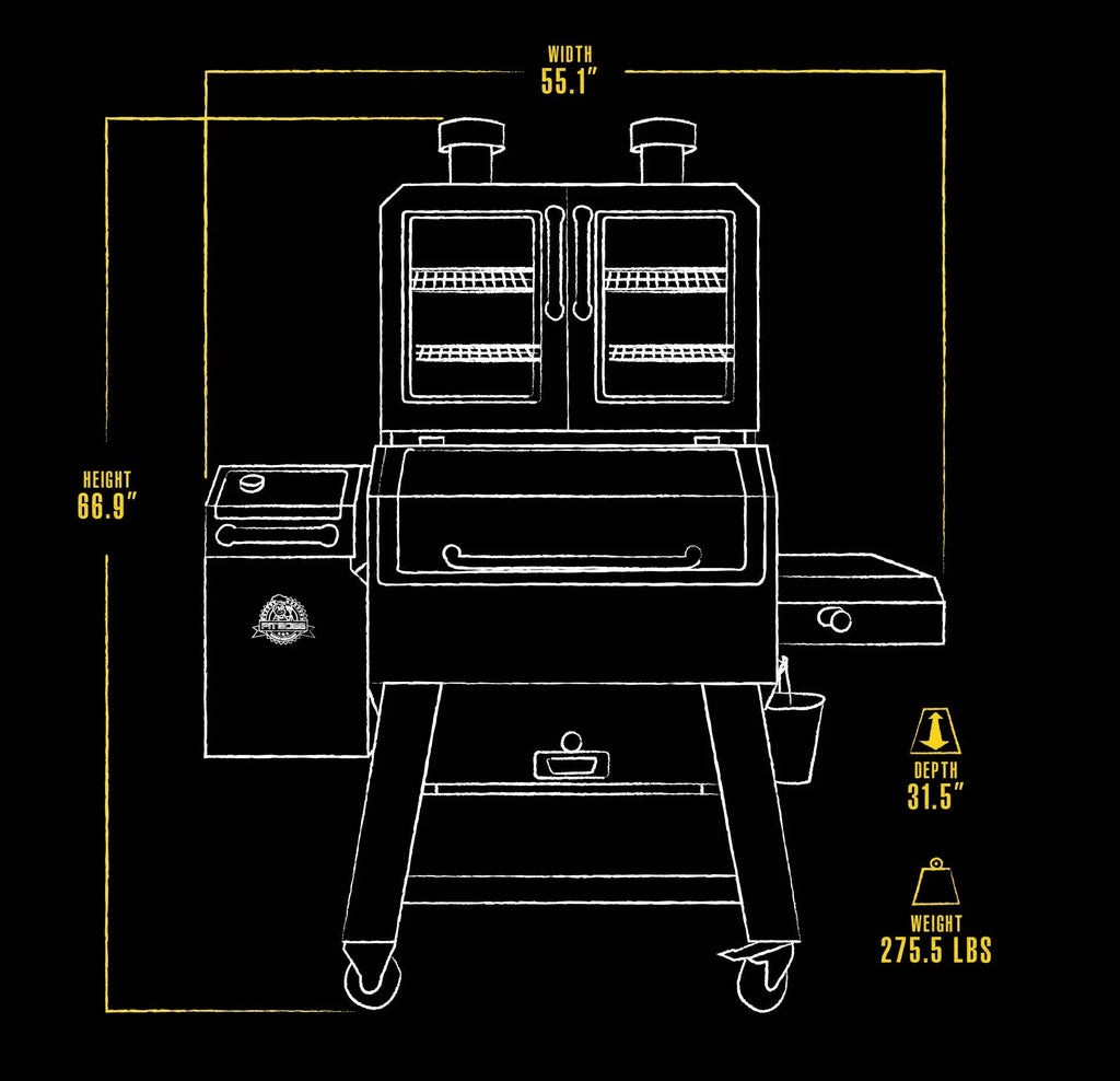 Pit Boss Platinum Lockhart Wi-Fi® and Bluetooth® Wood Pellet Grill and Smoker