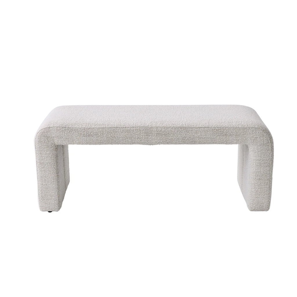 Better Homes & Gardens Juliet Velvet Waterfall Bench, Beige