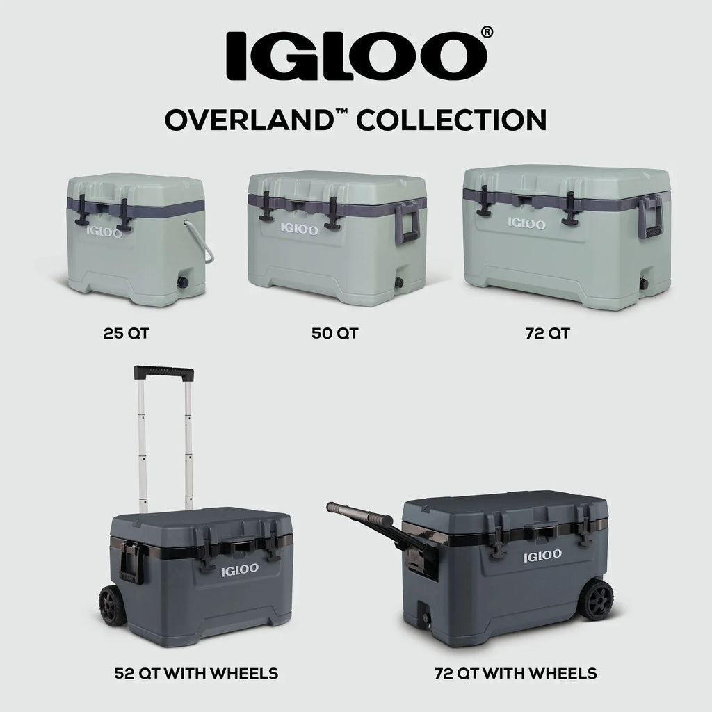 25 QT Overland Ice Chest Cooler, Green