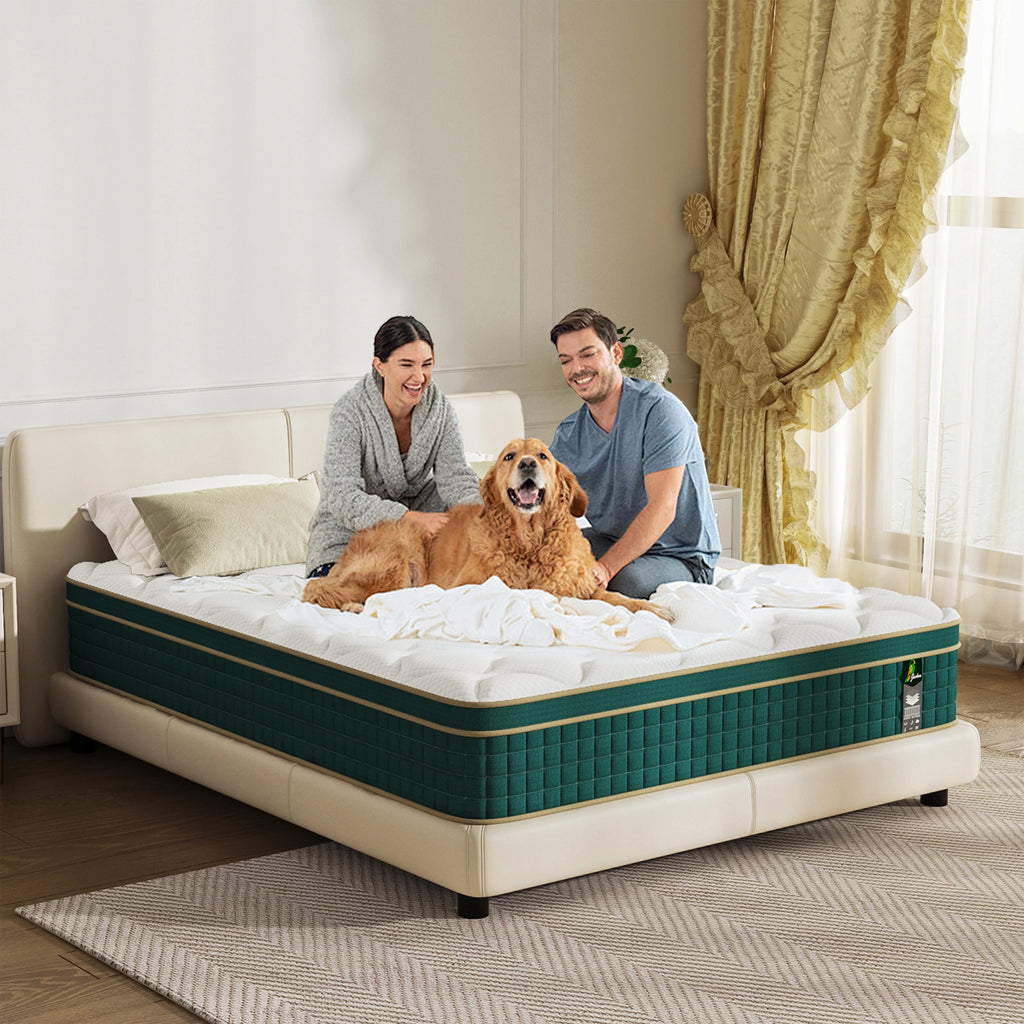 Full Size Mattress in a Box - 10 Inch Full Size Memory Foam Mattress - Hybrid Mattress Full for Back Pain Relief - Medium Firm Full Bed Mattress with Motion Isolation & Strong Edge Support