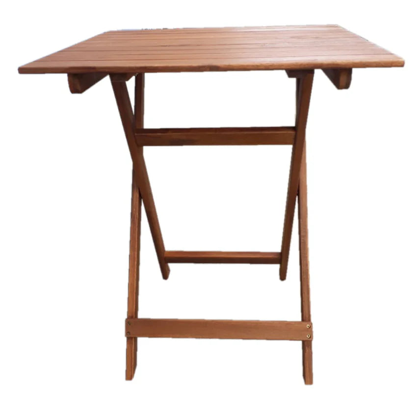 Mainstays Outdoor Patio 3-Piece Wood Bistro Set, Natural Color