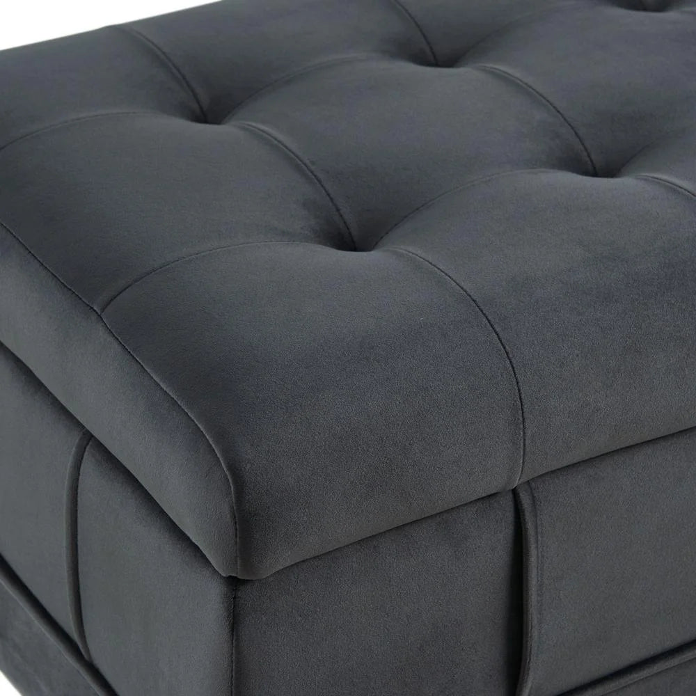 Picket House Furnishings Jude Tufted Storage Ottoman