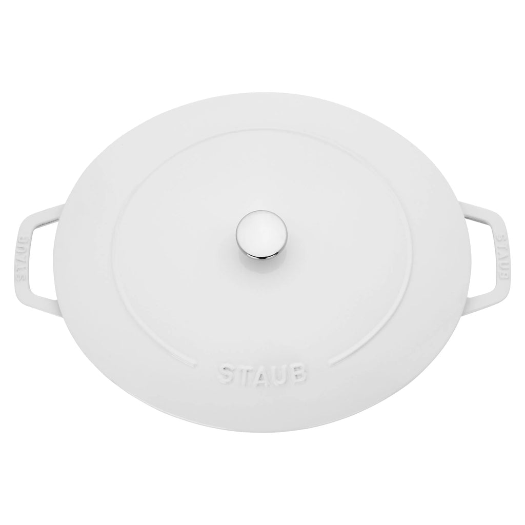 Staub Cast Iron 6.25-qt Shallow Oval Dutch Oven - Citron