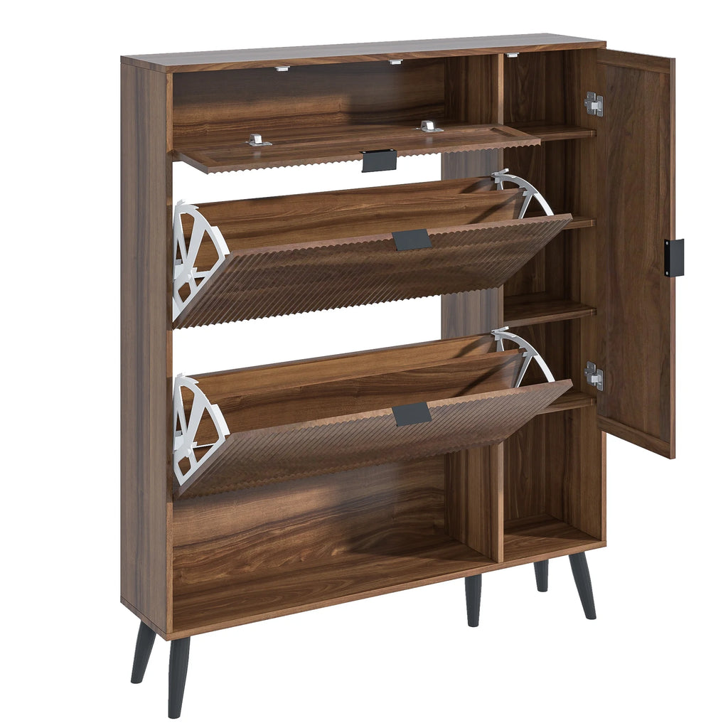 Shoe Cabinet with Drawers, slim storage cabinets, entryway shoe storage cabinets