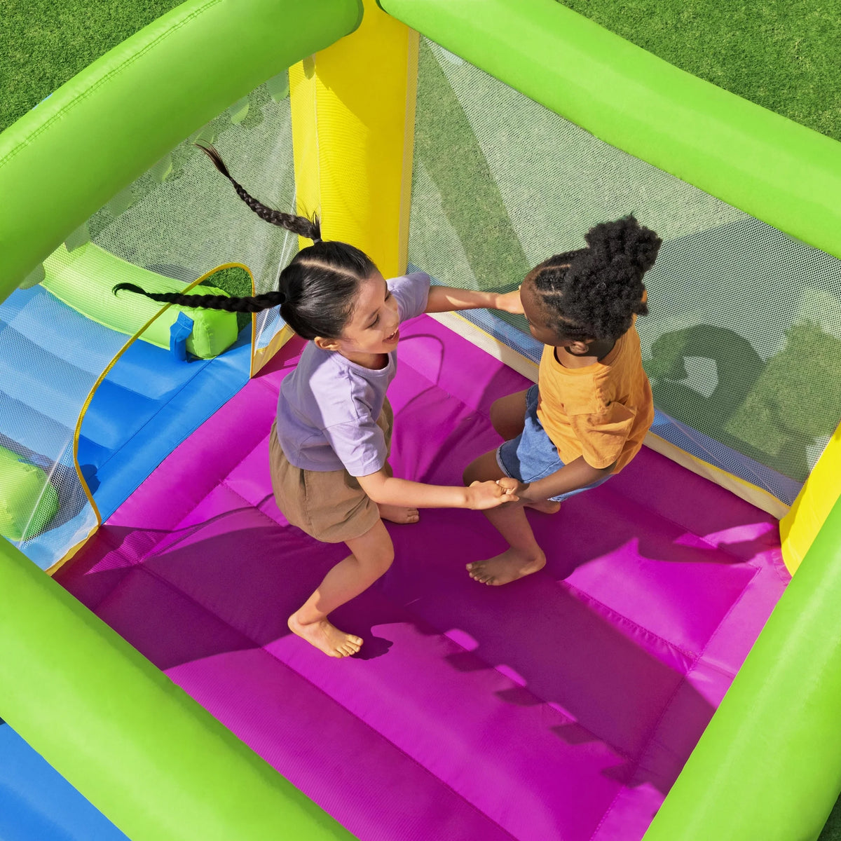 H2OGO! Castletopia Inflatable Bounce House with Slide and Blower, Indoor/Outdoor, Ages 3+